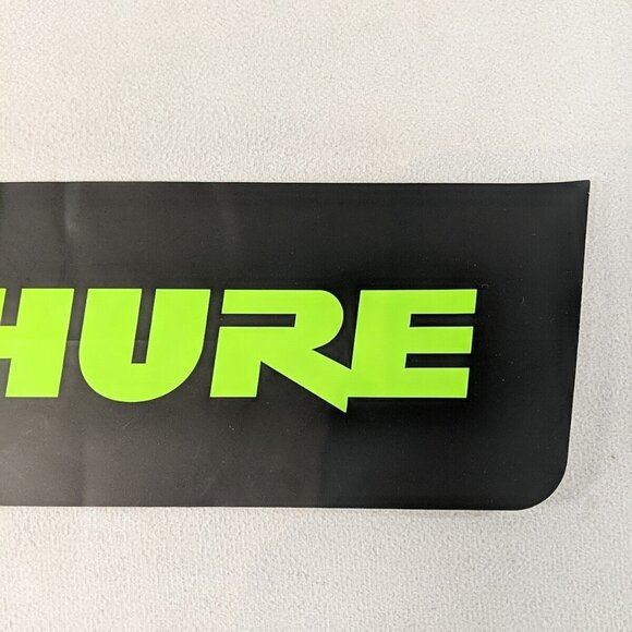 Shure Sticker 8x3 in Black Neon Green Microphones Bumper 330B41666 - Picture 2 of 7